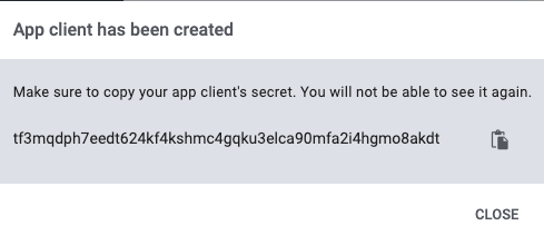 app client secret