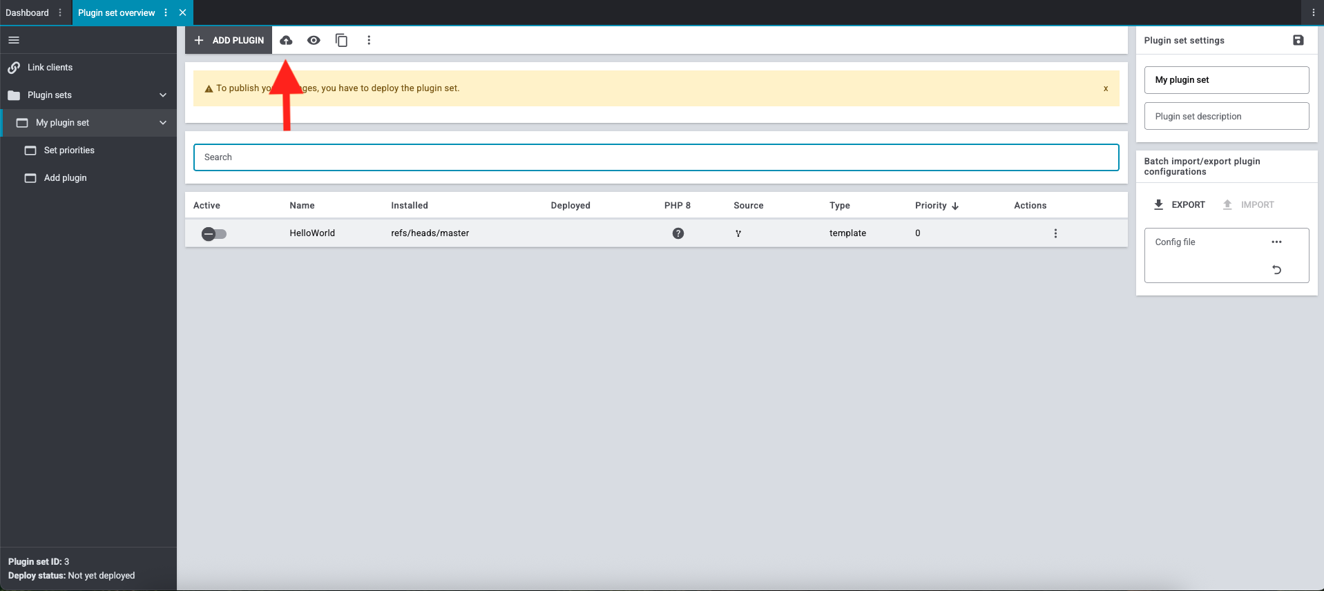 deploy plugin